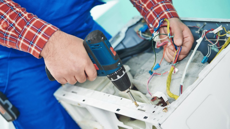 Altındağ Profilo Profilo çamaşır makinesi kart tamiri – Su almama arızası orijinal parça ile giderildi. - Teknik servis örneği